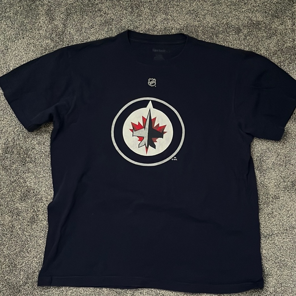 Used - Reebok NHL Winnipeg Jets Dustin Byfuglien Tee Shirt - Size Large